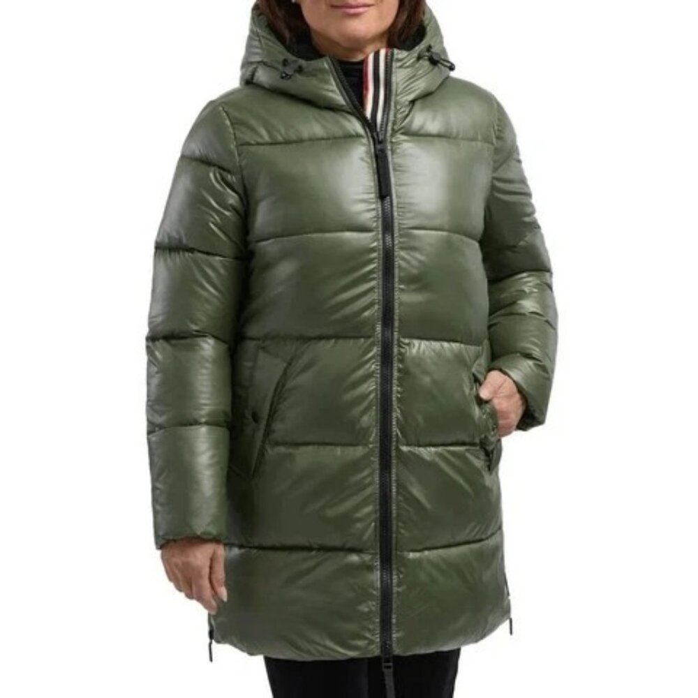 Hunter Puffer Coat Women's Medium Green